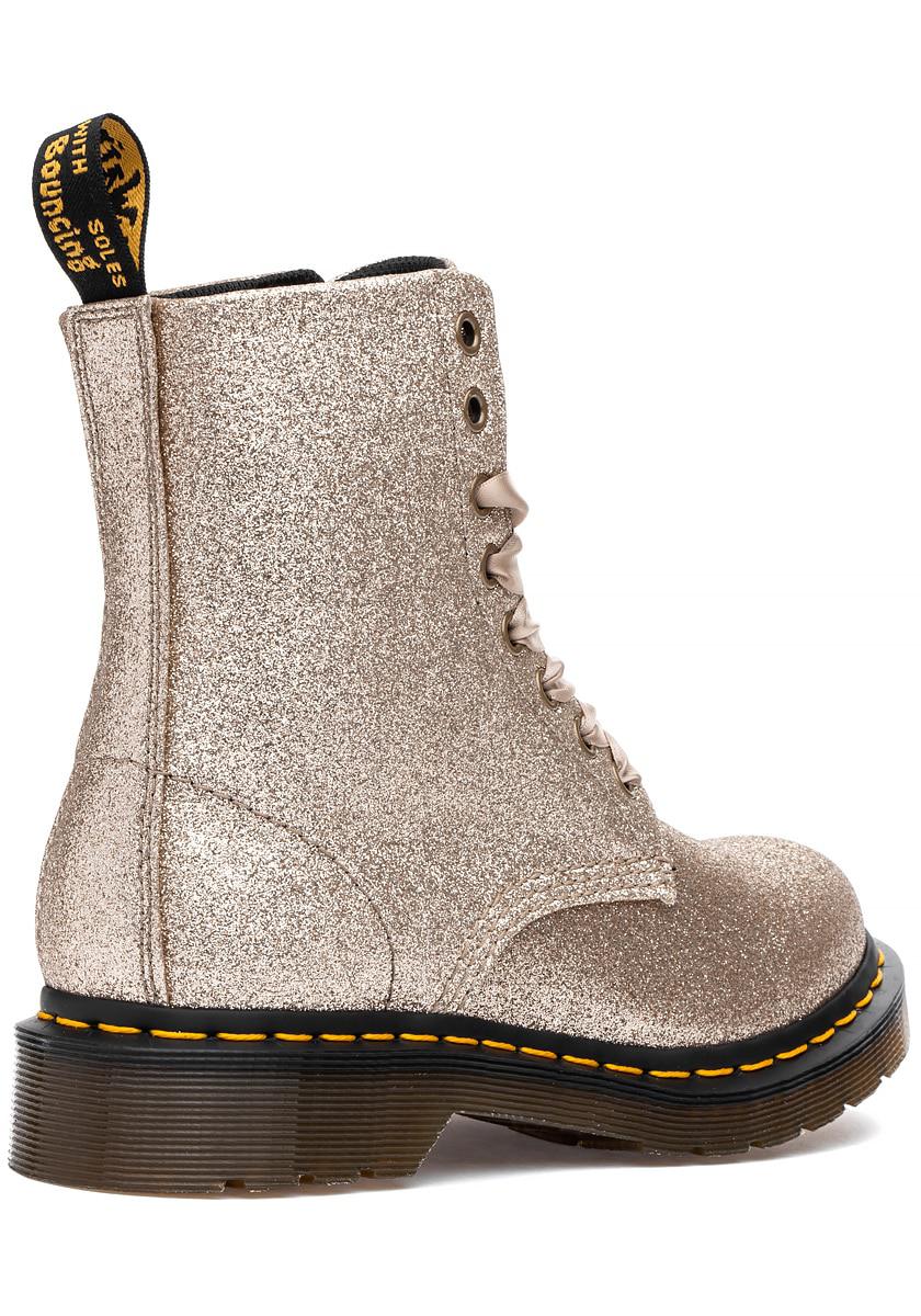 dr martens pale gold glitter