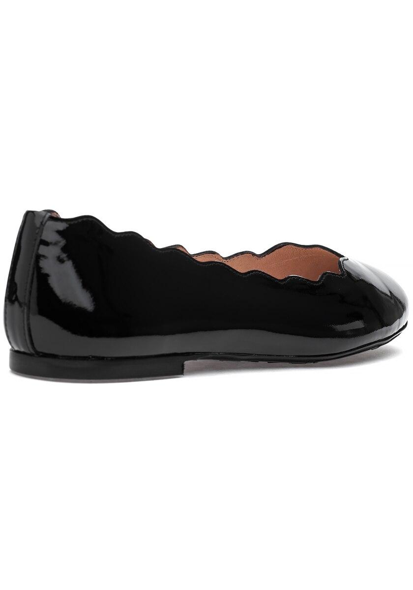french sole razor leather flat