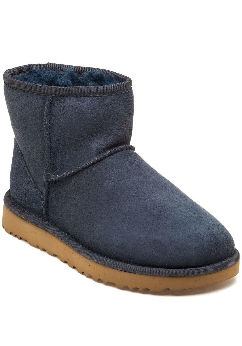 UGG Leather Classic Mini Ii in Navy (Blue) - Save 34% | Lyst