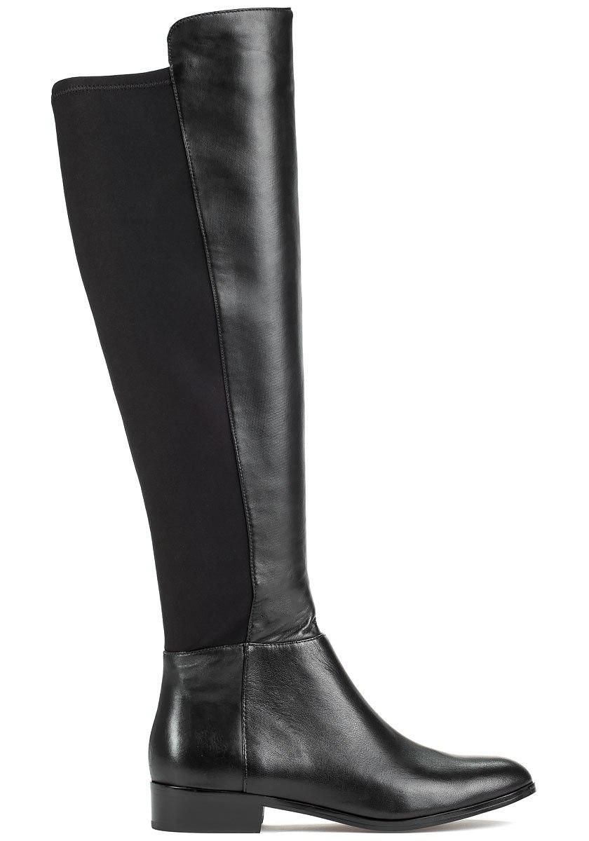 MICHAEL Michael Kors Bromley Flat Tall Boot Black Leather - Lyst