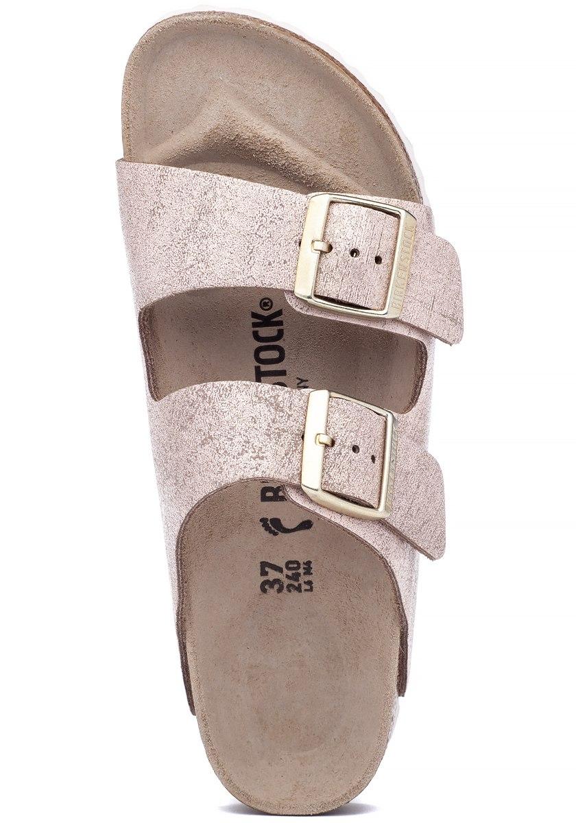 rose gold suede birkenstocks