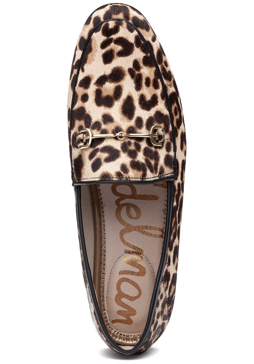 sam edelman loraine bit loafer leopard