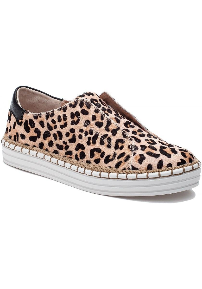 J/Slides Leather Karla Sneaker Leopard 