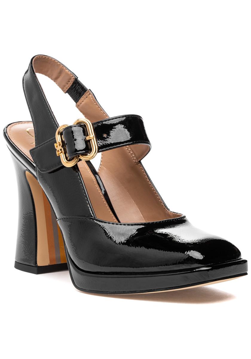 Sam Edelman Jildie Slingback Mary Jane Pump Black Patent | Lyst