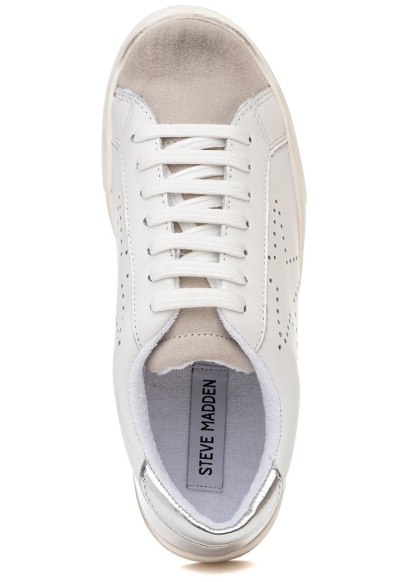 Steve Madden Leather Rezume Sneaker White - Lyst