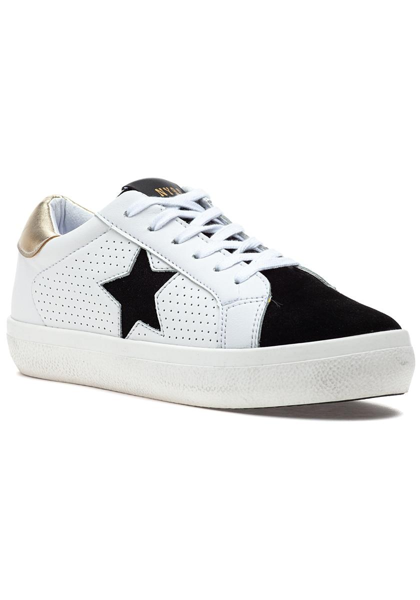 Steve Madden Starling Sneaker Black Multi in White | Lyst