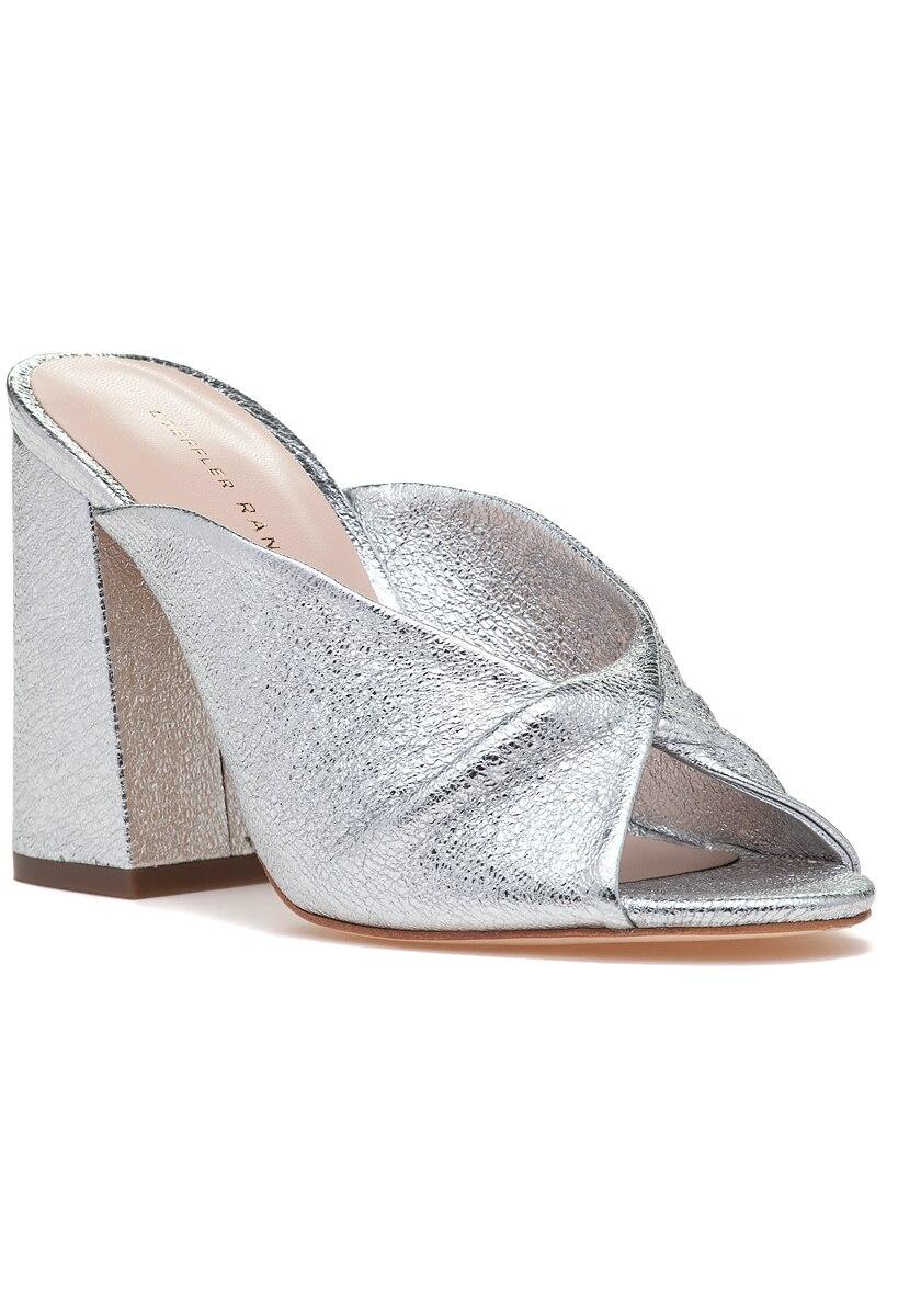 loeffler randall silver sandals
