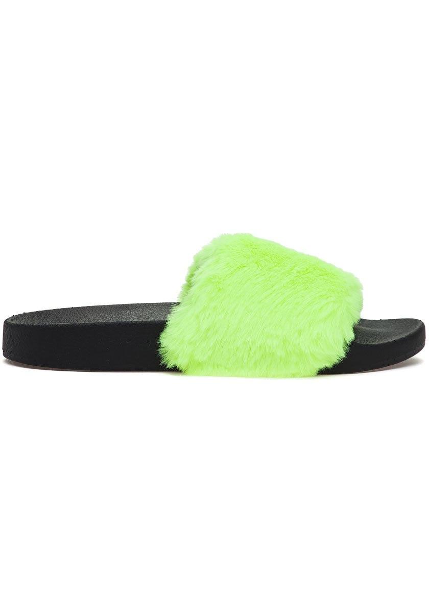 steve madden neon slides