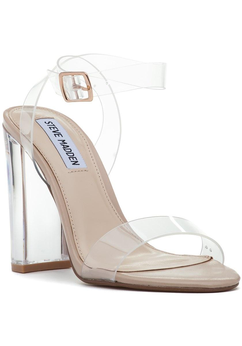 steve madden women's camille lucite dress sandals