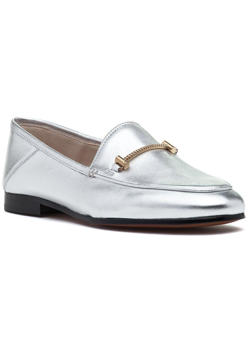 sam edelman silver loafers