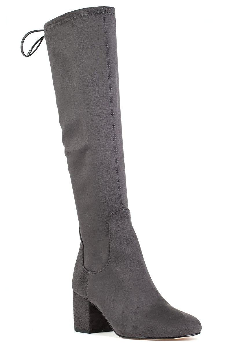 Sam Edelman Suede Vinney Knee High Tall Boots in Asphalt ...
