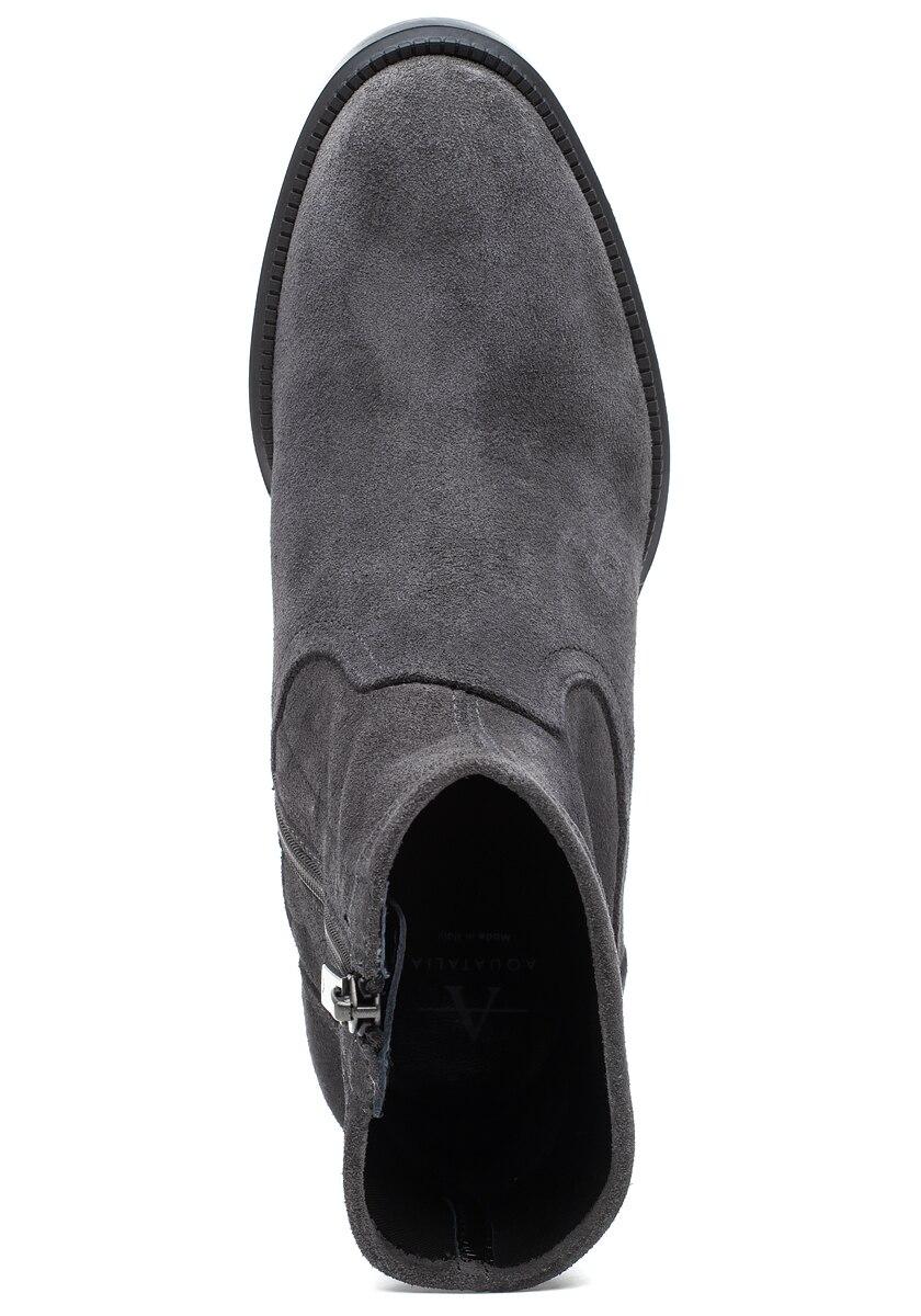 aquatalia grey suede boots