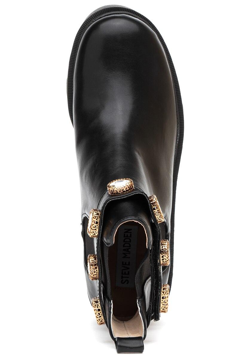 steve madden black amulet booties