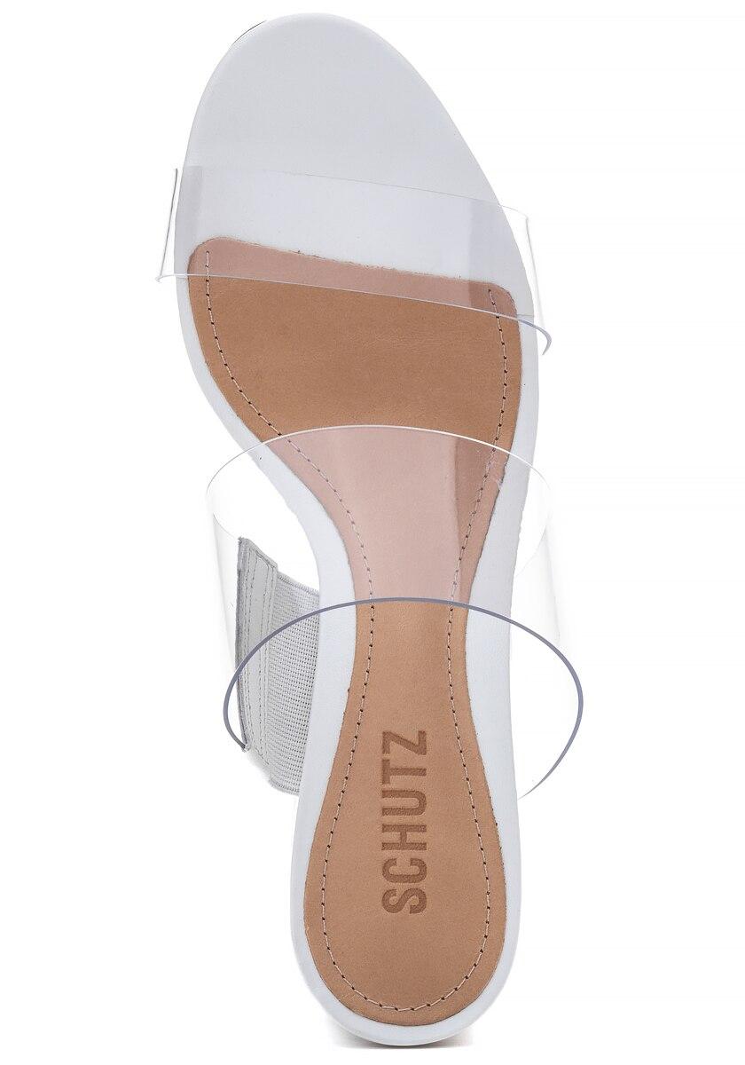 Schutz Leather Victorie Sandal White - Lyst