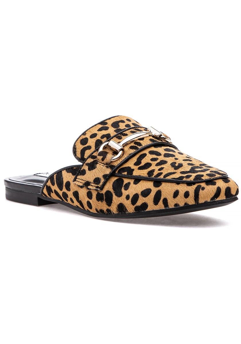 leopard mule sneaker