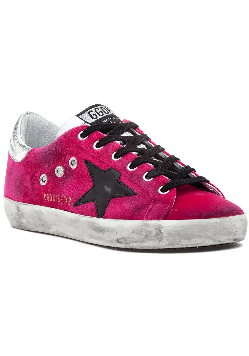 golden goose pink velvet