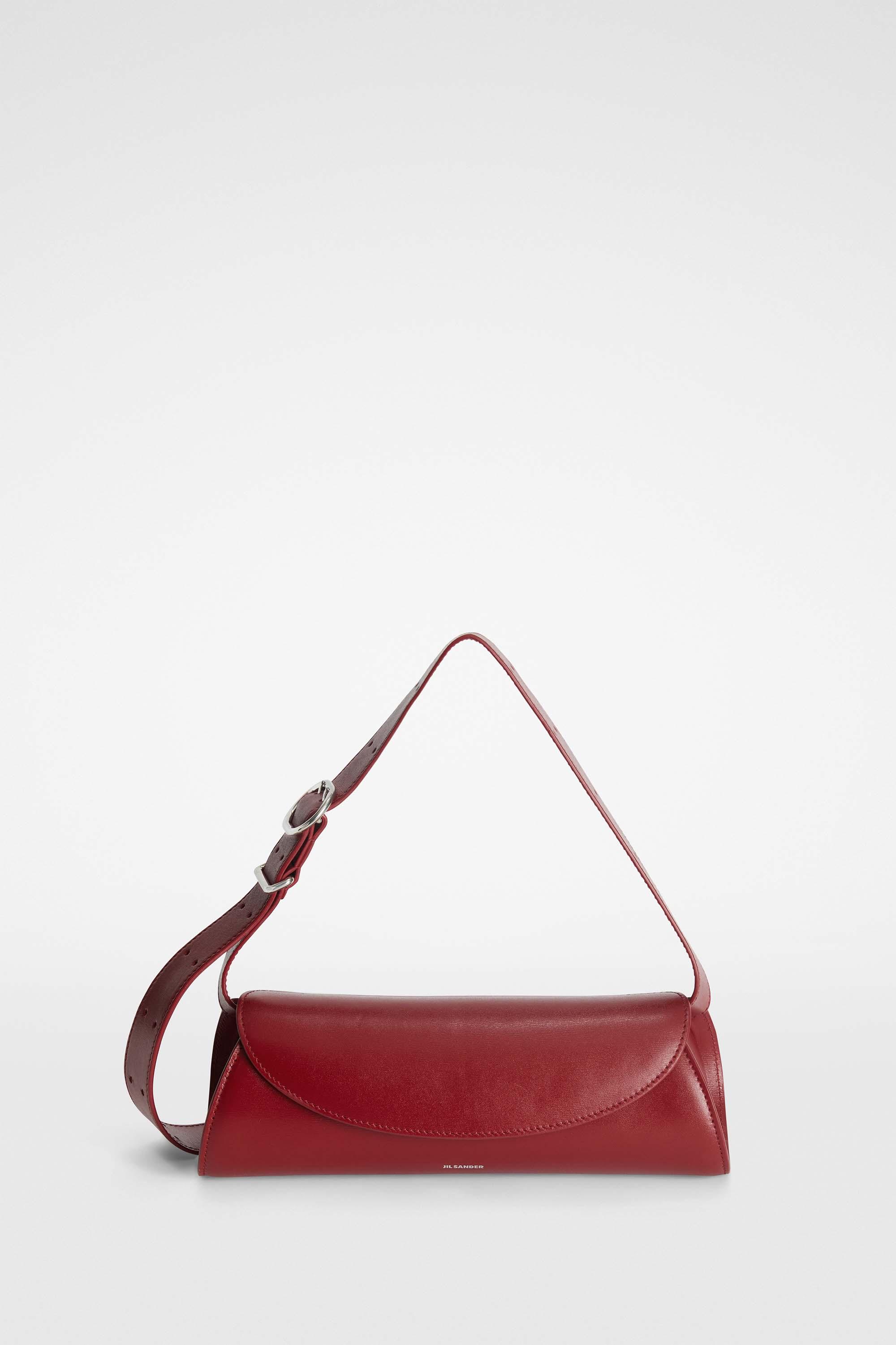 Jil Sander レディース レッド Cannolo スモール ショルダーバッグ