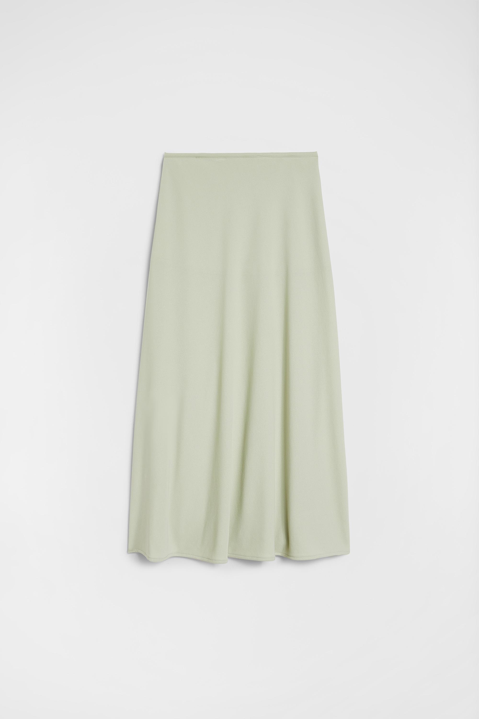 Jil Sander レディース ホワイト フルイド ビスコース スカート Jil Sander レディース ホワイト フルイド ビスコース スカート