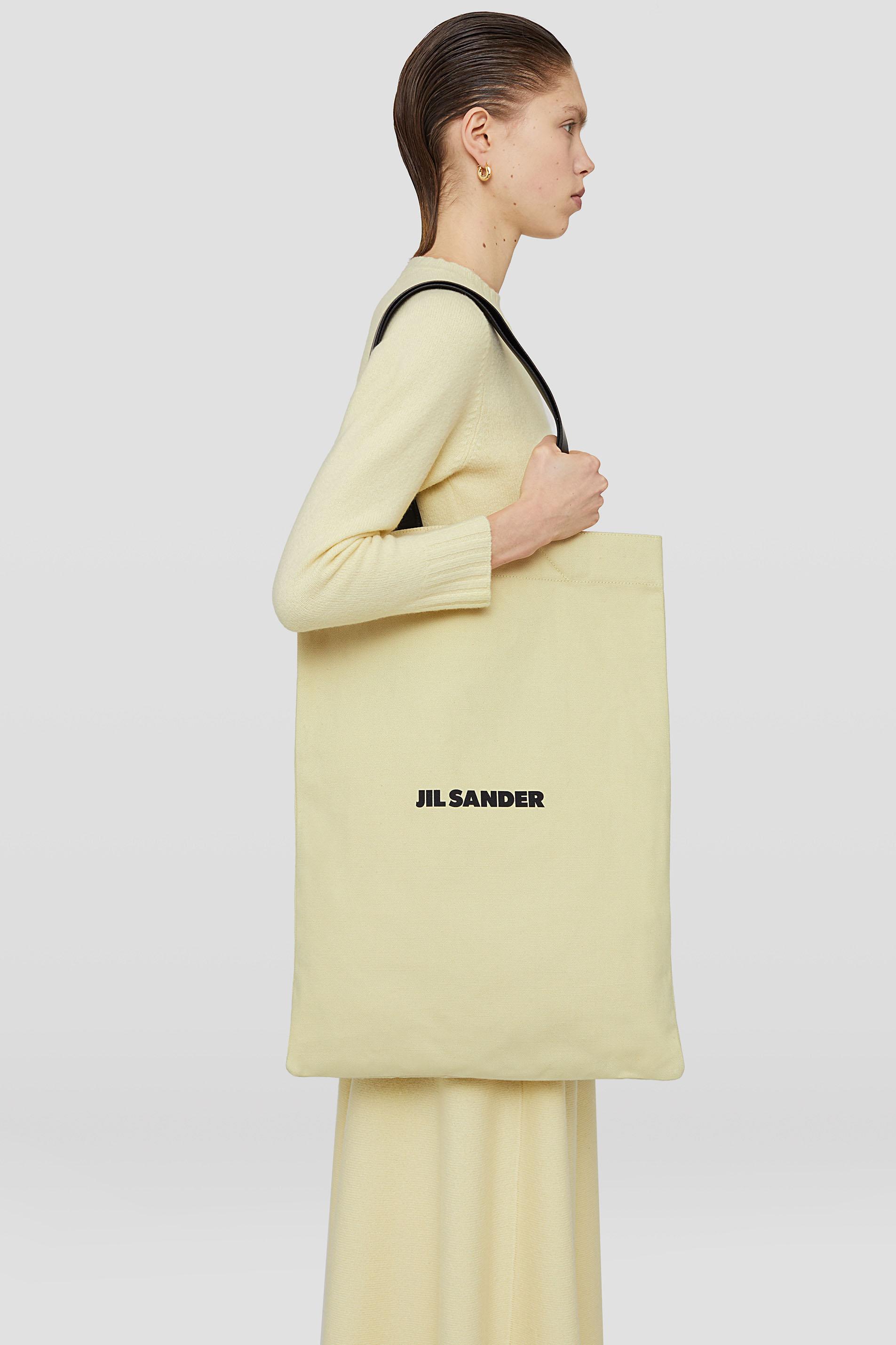 Jil Sander Flat Shopper Large For Female in Natural | Lyst