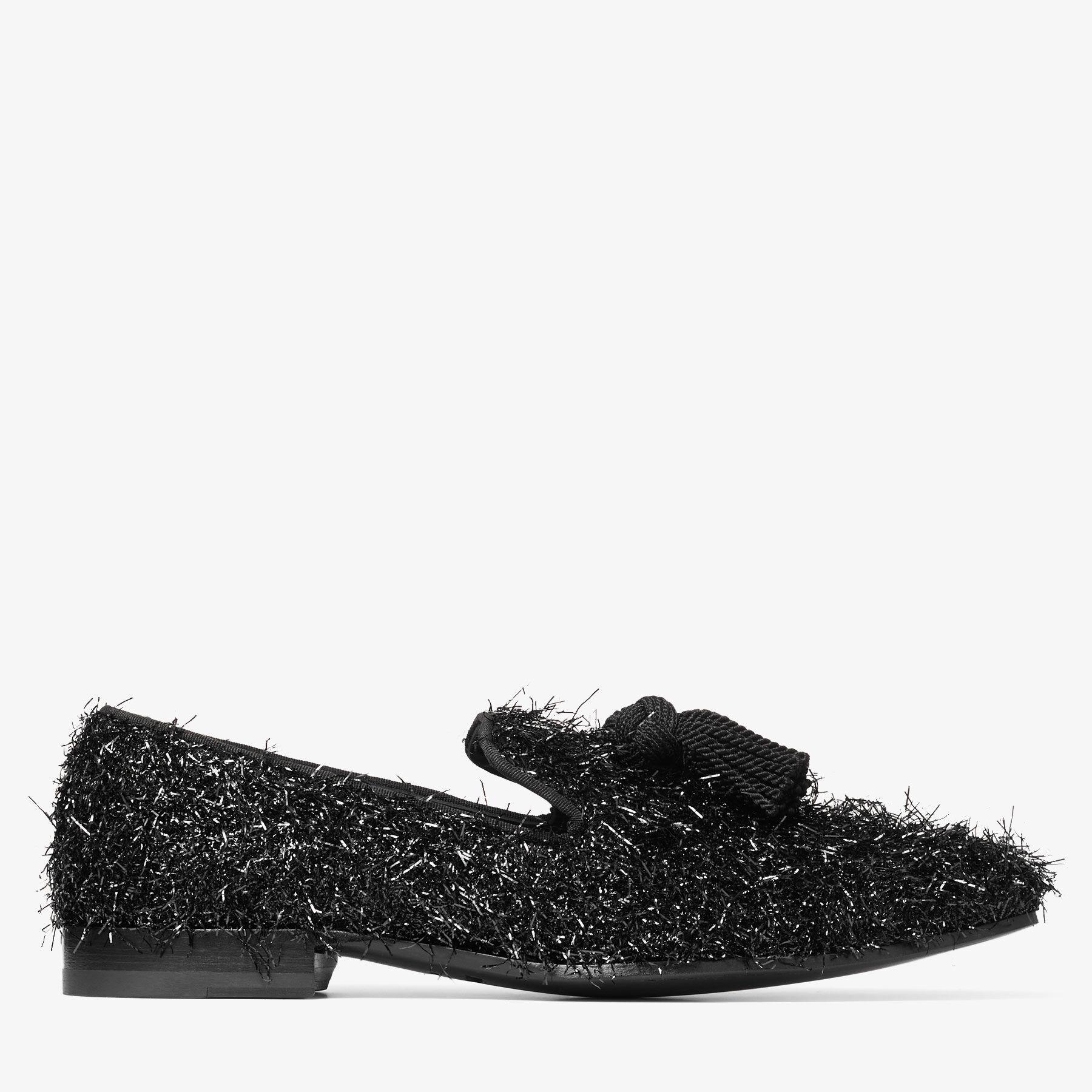 Jimmy Choo Men\'s Foxley Black & Gold Glitter Tassel Loafers Size‎ EU 40.5 / US 8 Jimmy Choo Foxley Loafers in Black for Men | Lyst Canada main image 3