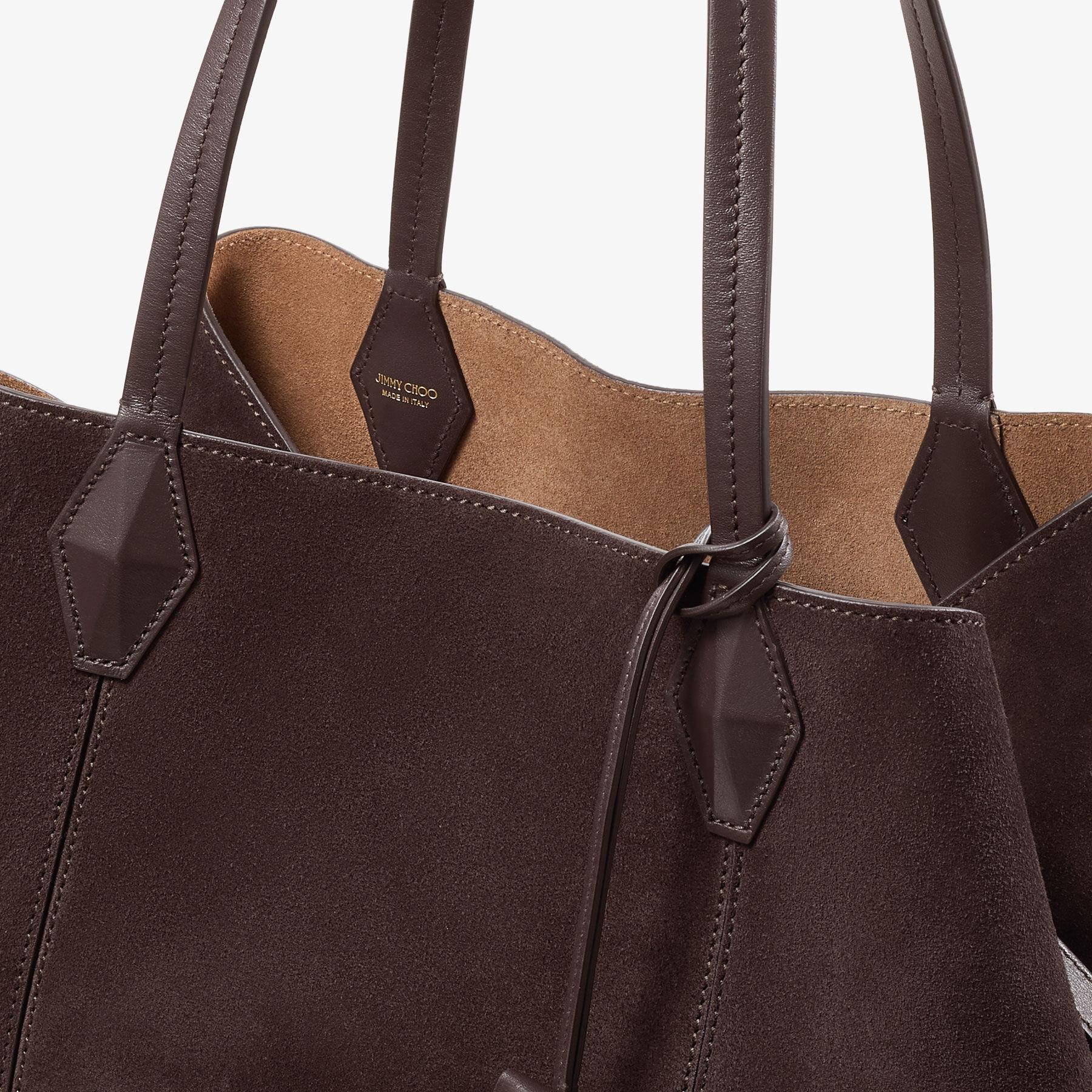 【関税込み】Jimmy Choo ブラウン M Diamond バッグ Jimmy Choo Diamond Tote M in Brown | Lyst