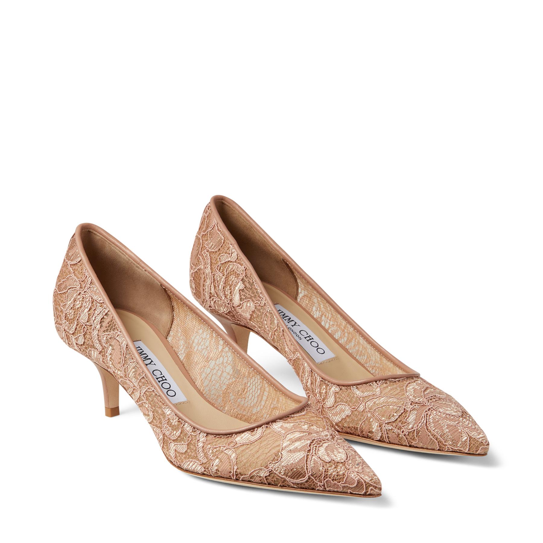 Jimmy Choo Lace Aza in Powder Pink (Pink) - Lyst