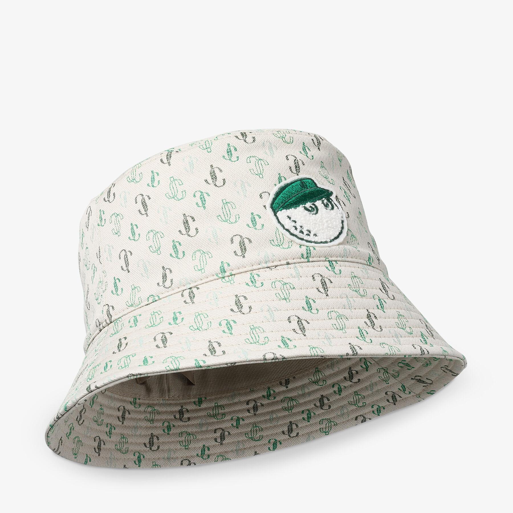JIMMY CHOO バケットハット ホワイト/グリーン Jimmy Choo Hats for Women | Online Sale up to 67% off | Lyst