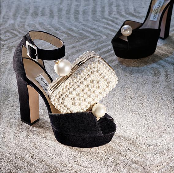 JIMMY CHOO の靴♪ ★ SOCORIE ★ 120mm 【多色在庫】 Malibu Honeycomb Crystal Platform Sandals with Crystal