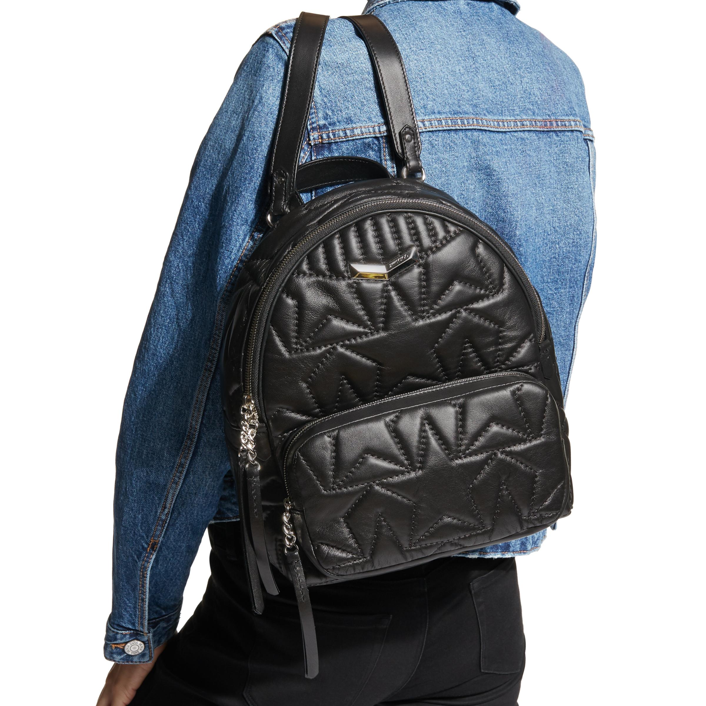 jimmy choo black backpack