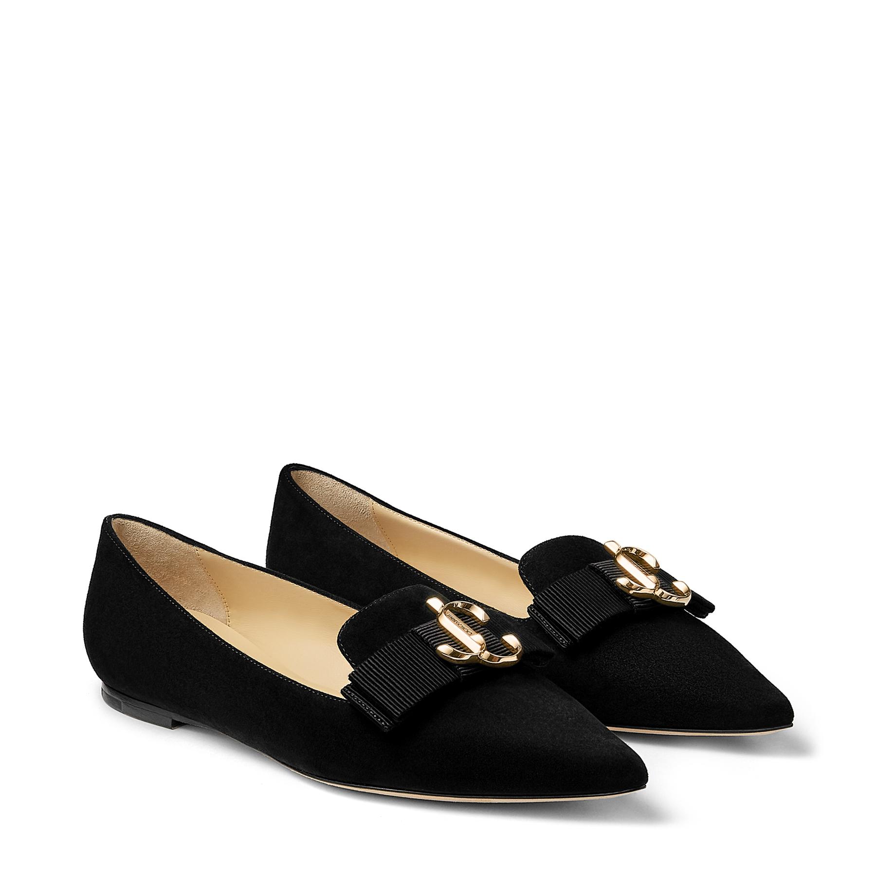 最終値下げ！JIMMY CHOO GALA フラットシューズ ブラック36 Jimmy Choo Gala/jc in Black | Lyst UK