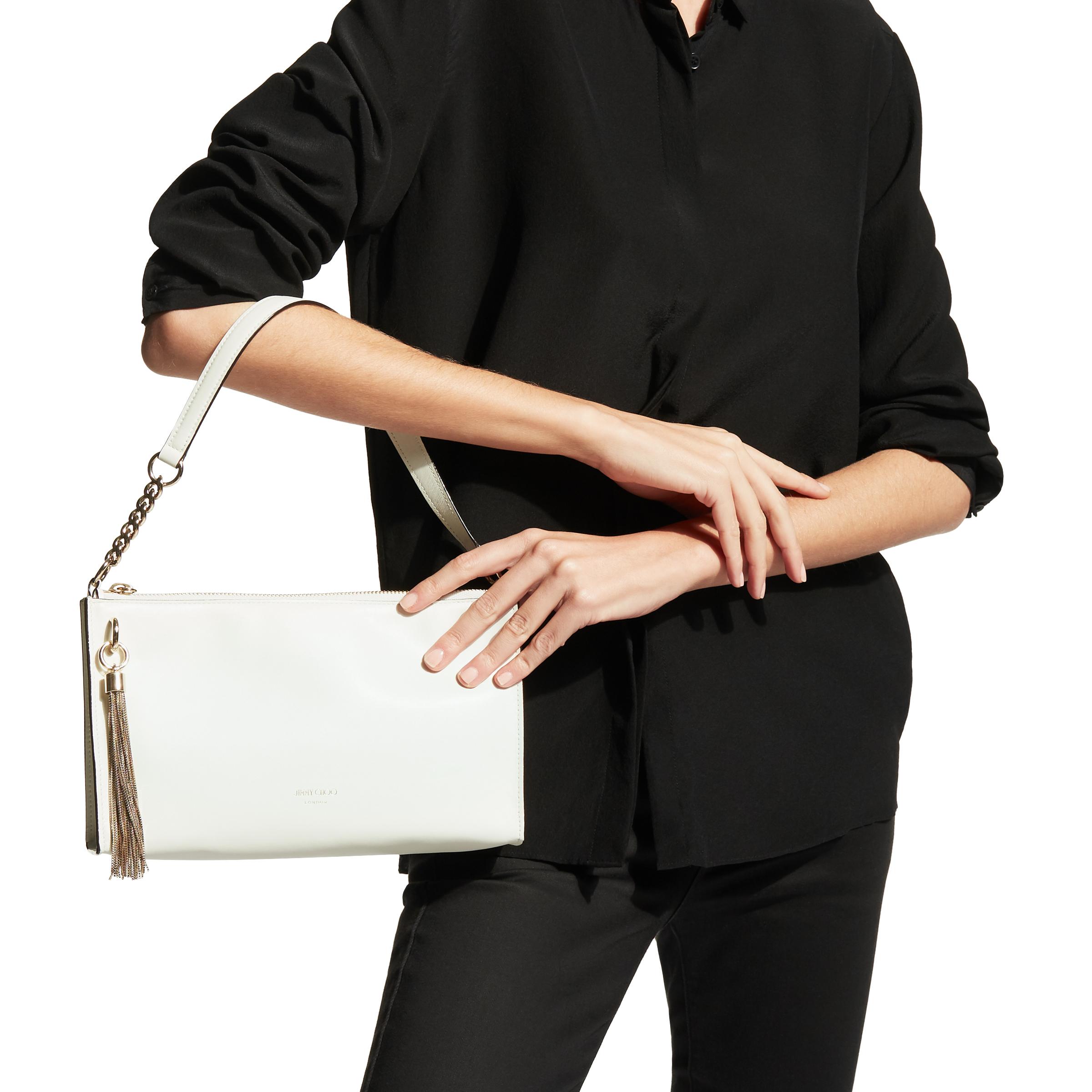 Jimmy Choo Callie Mini Hobo Latte Smooth Calf Leather Mini Hobo Bag