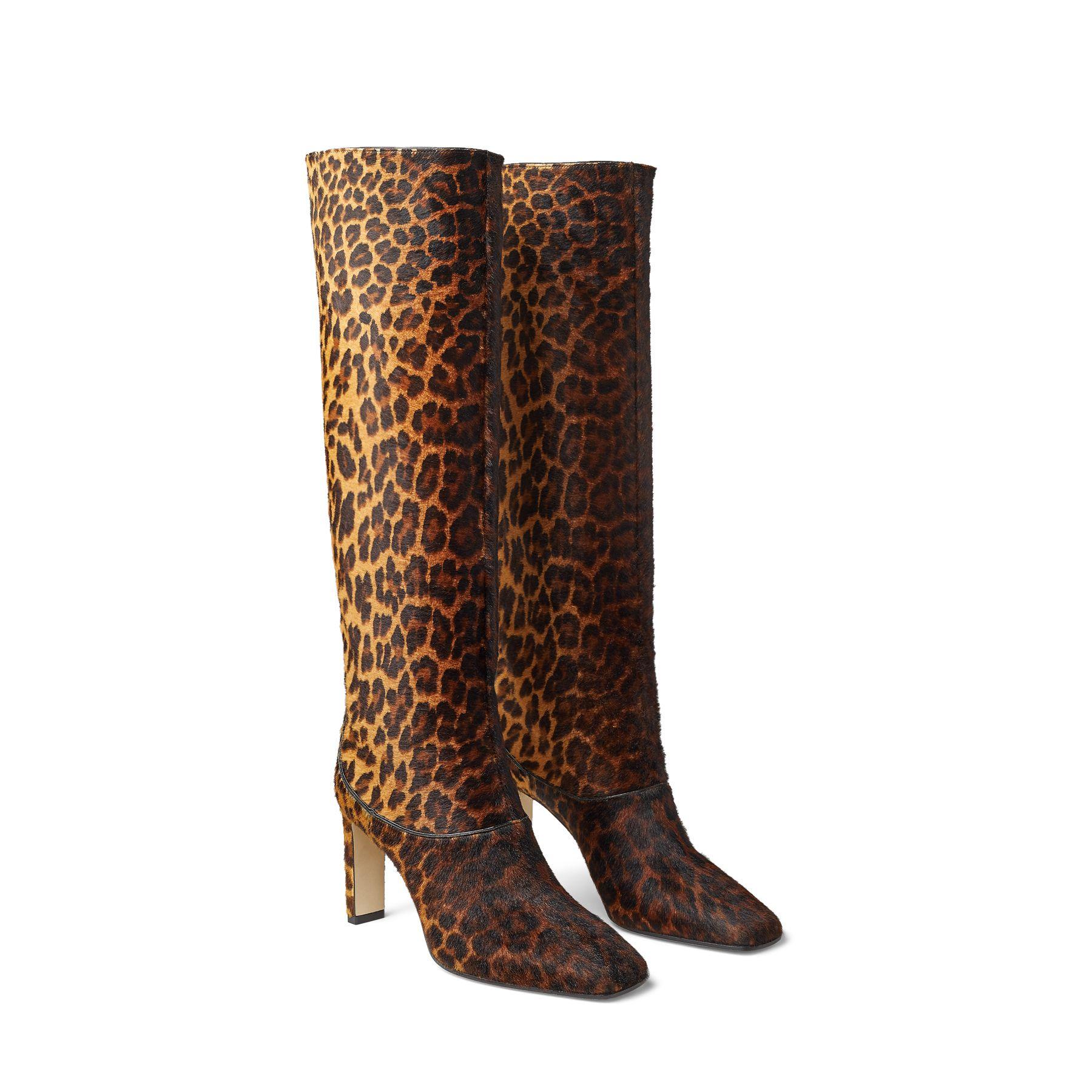 jimmy choo leopard boots
