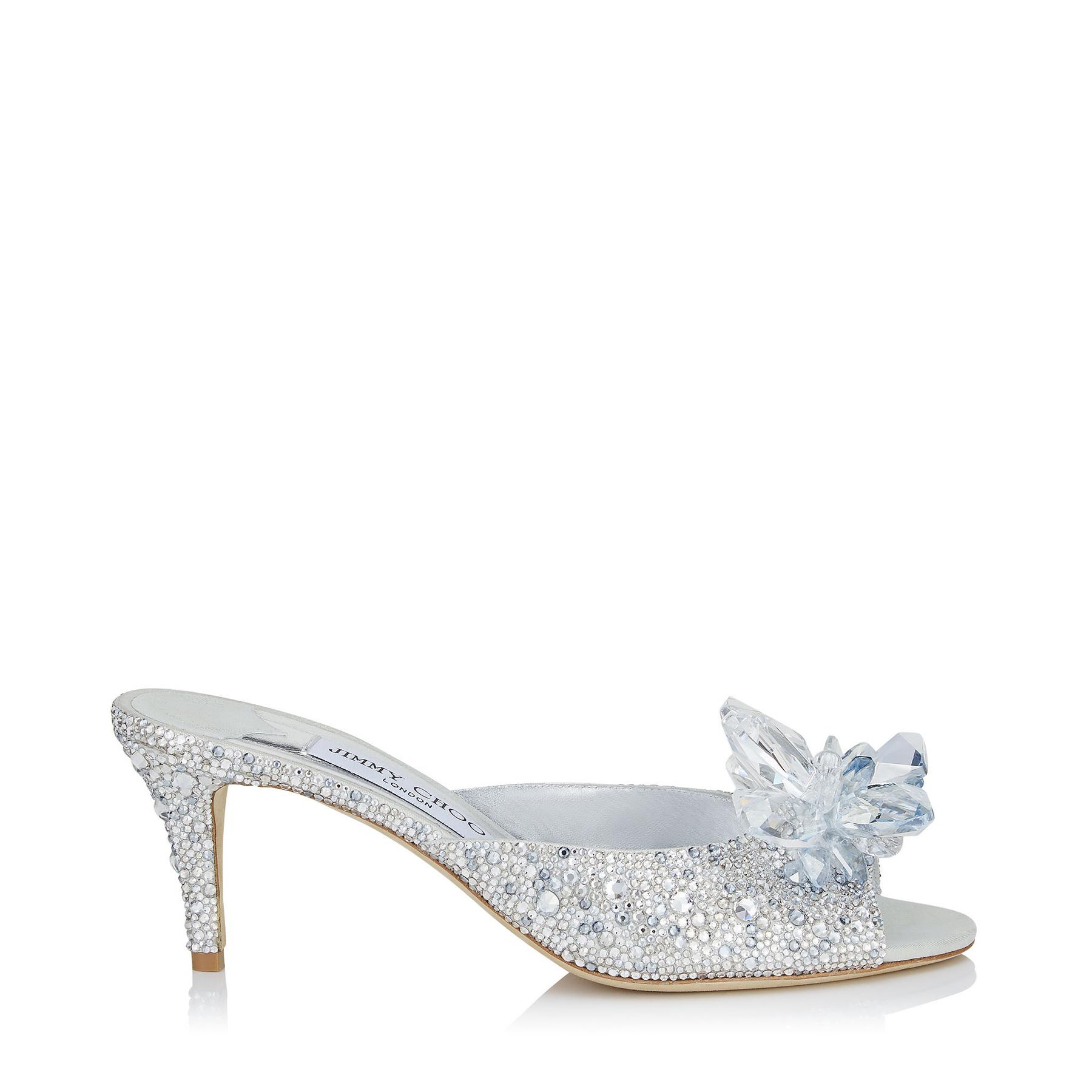 jimmy choo mules with crystals