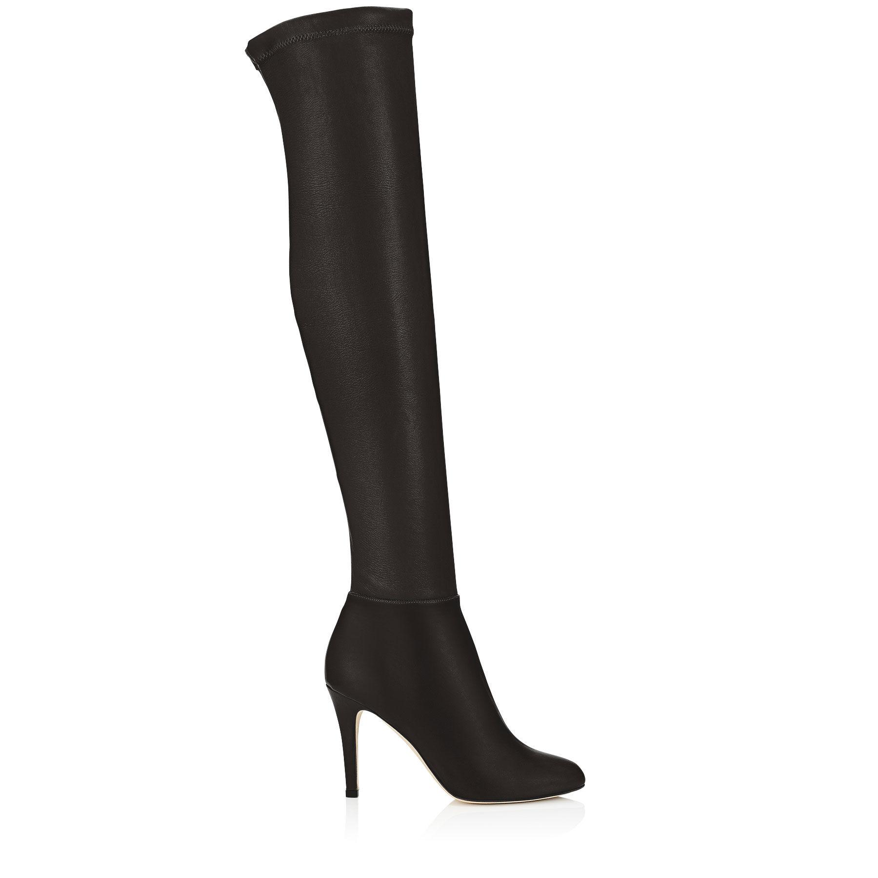 Jimmy Choo Toni Leather Over-The-Knee Boots in Black | Lyst