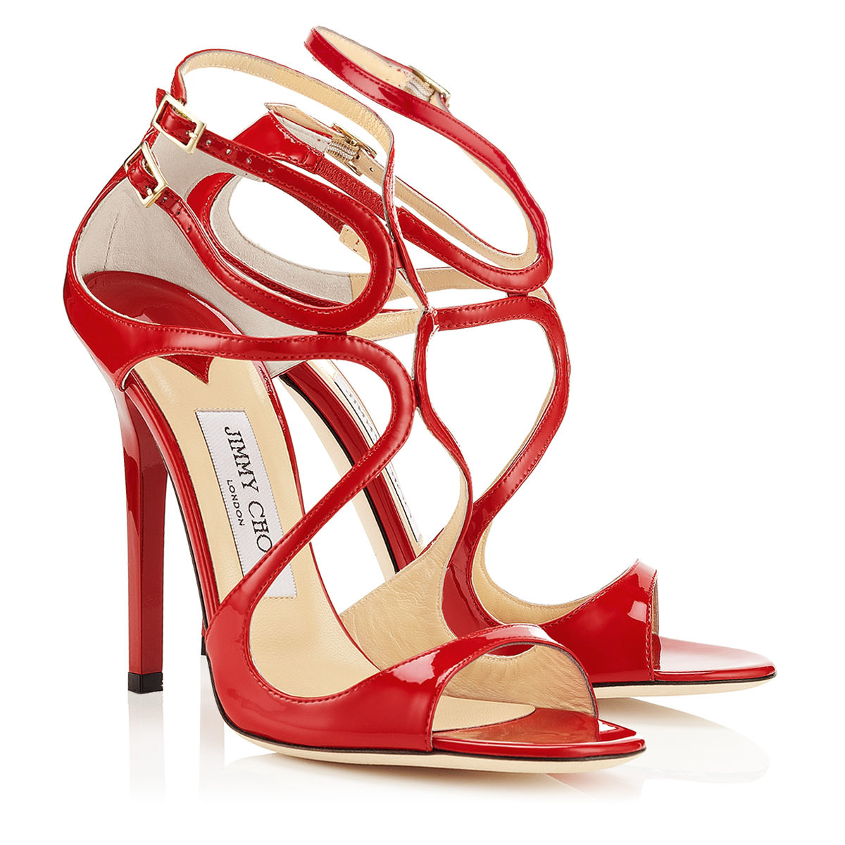 Jimmy Choo Lance Sandals in Red | Lyst