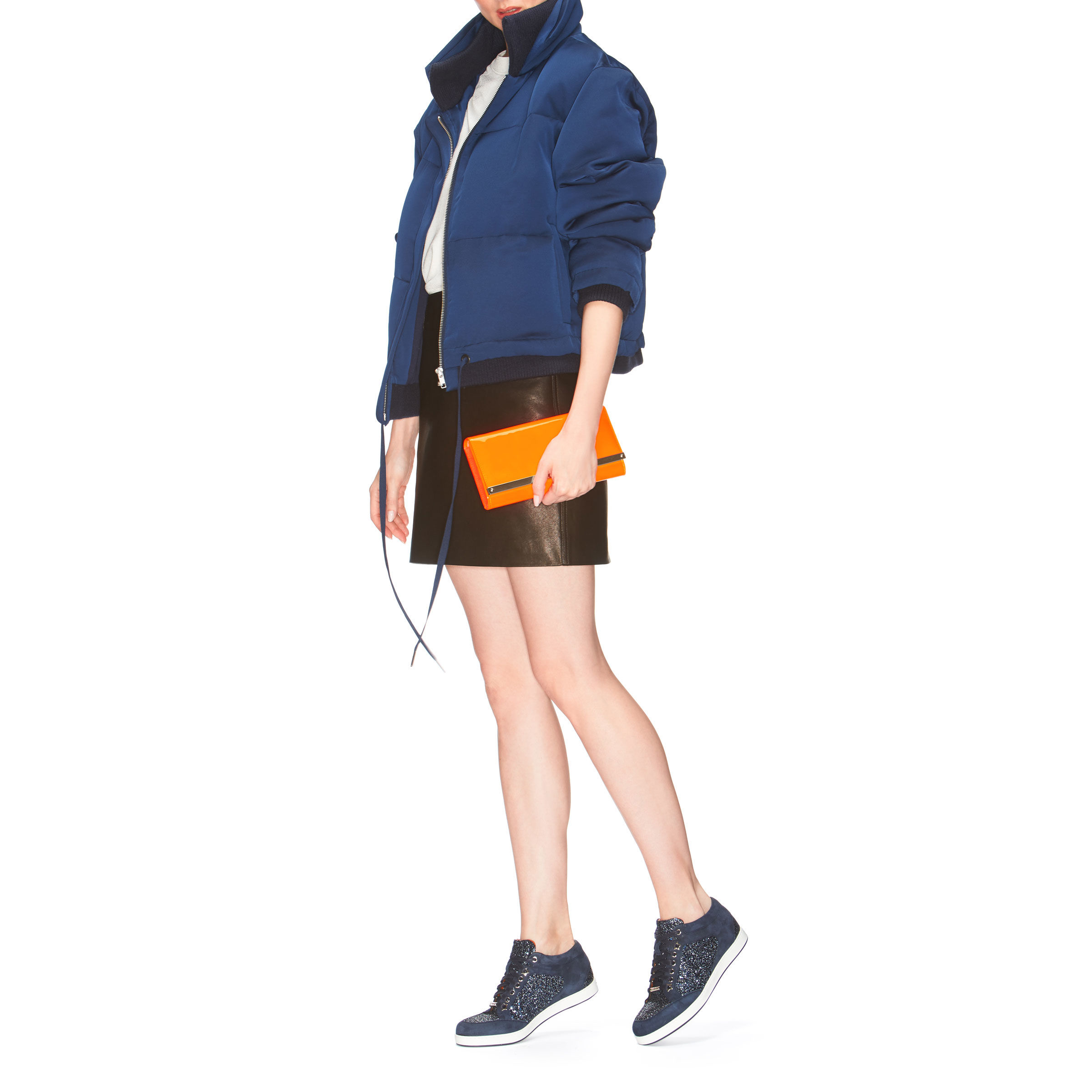 jimmy choo miami trainers black glitter