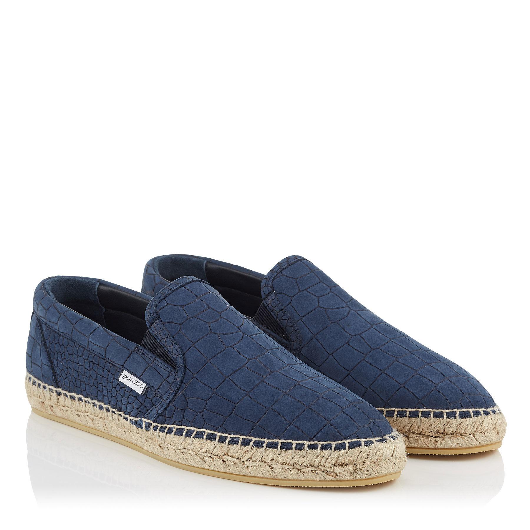 Jimmy Choo Suede Eaton Tassel Driving Shoe in Marine (Blue ...