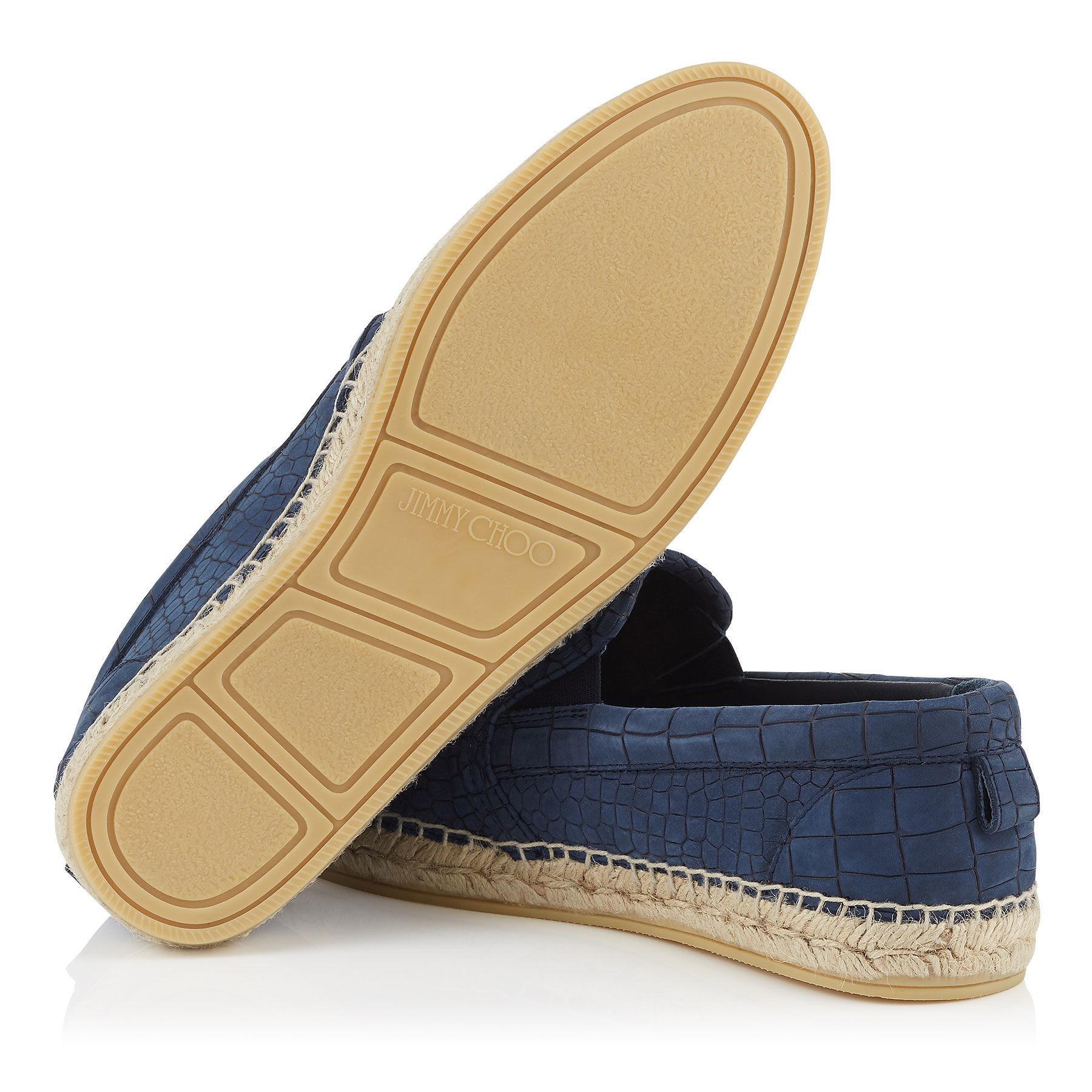 Jimmy Choo Suede Eaton Tassel Driving Shoe in Marine (Blue Jimmy Choo Suede Eaton Tassel Driving Shoe in Marine (Blue