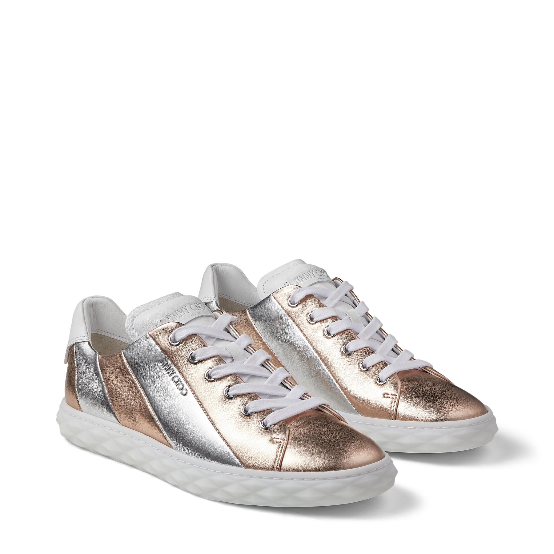 jimmy choo trainers rose gold