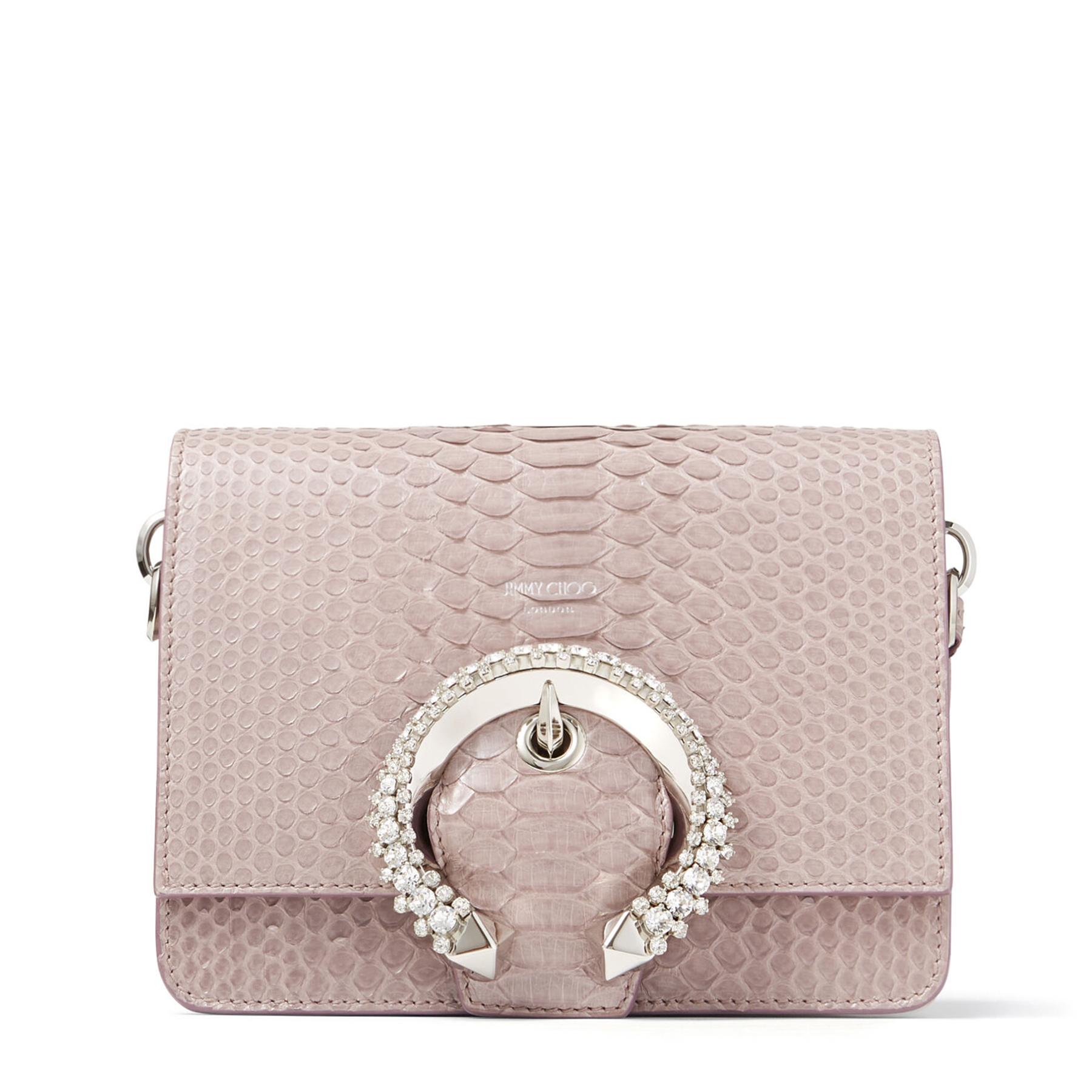 Jimmy Choo Python Madeline Shoulder Bag in Purple | Lyst