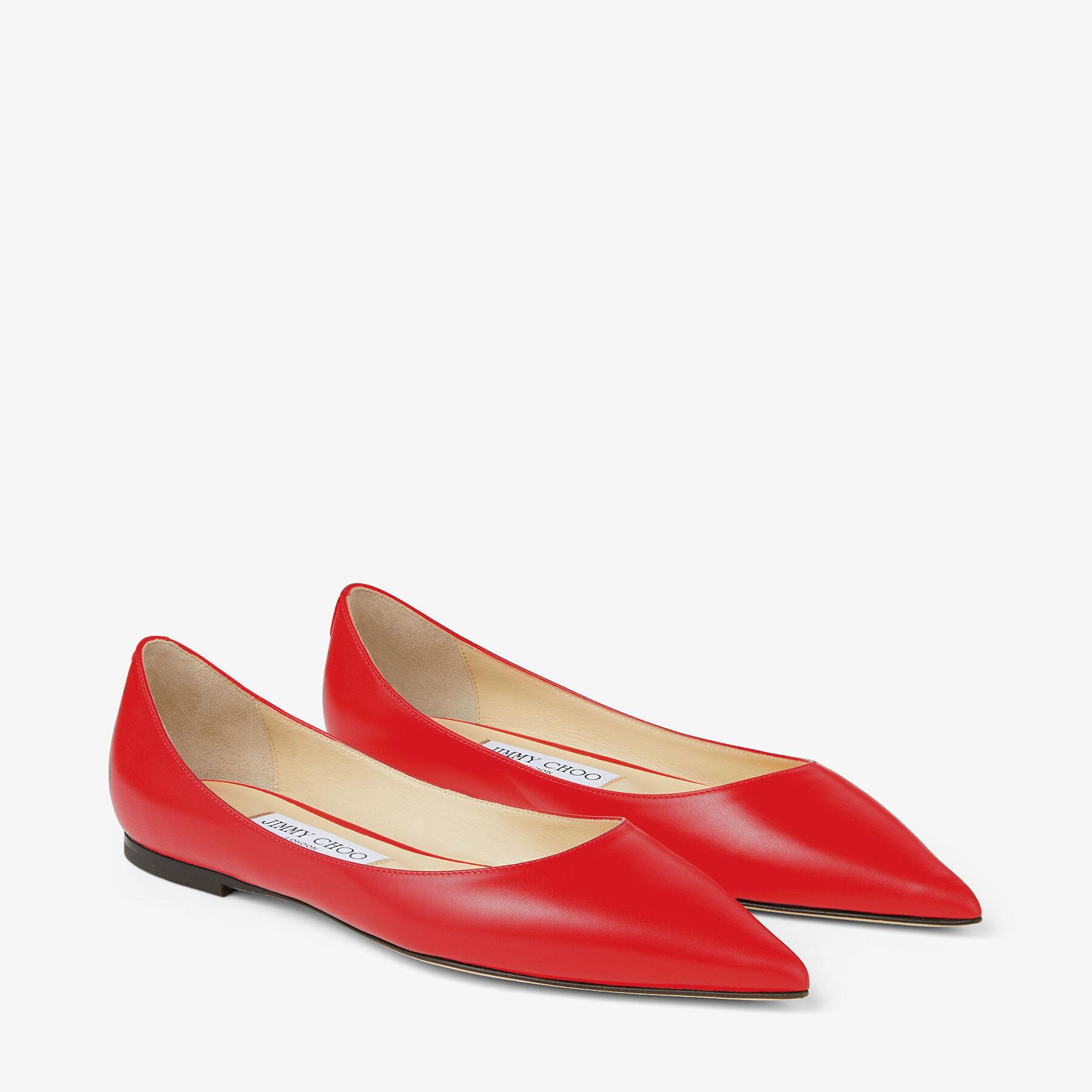 Jimmy Choo Love Flat in Red Lyst