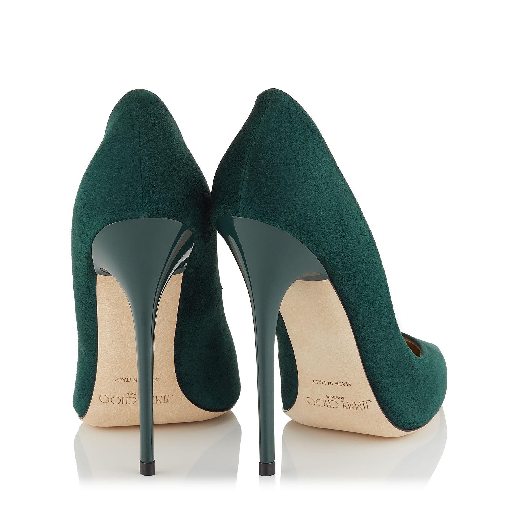 Jimmy choo cheap emerald green shoes