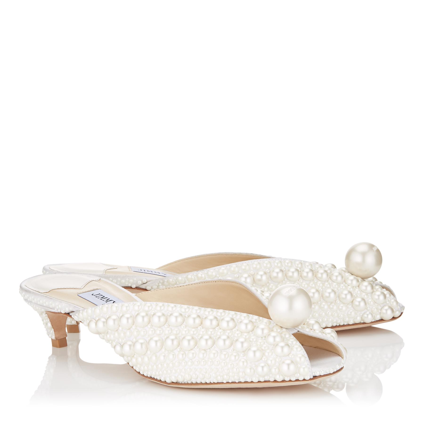 Jimmy Choo Leather Samantha 35 in White - Save 54% | Lyst