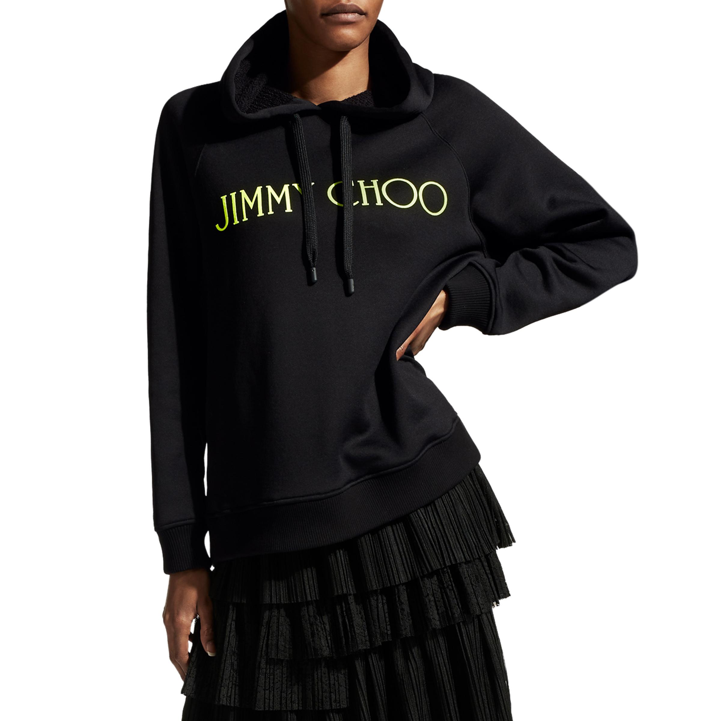 Jimmy Choo Neon-hoodie in Black | Lyst