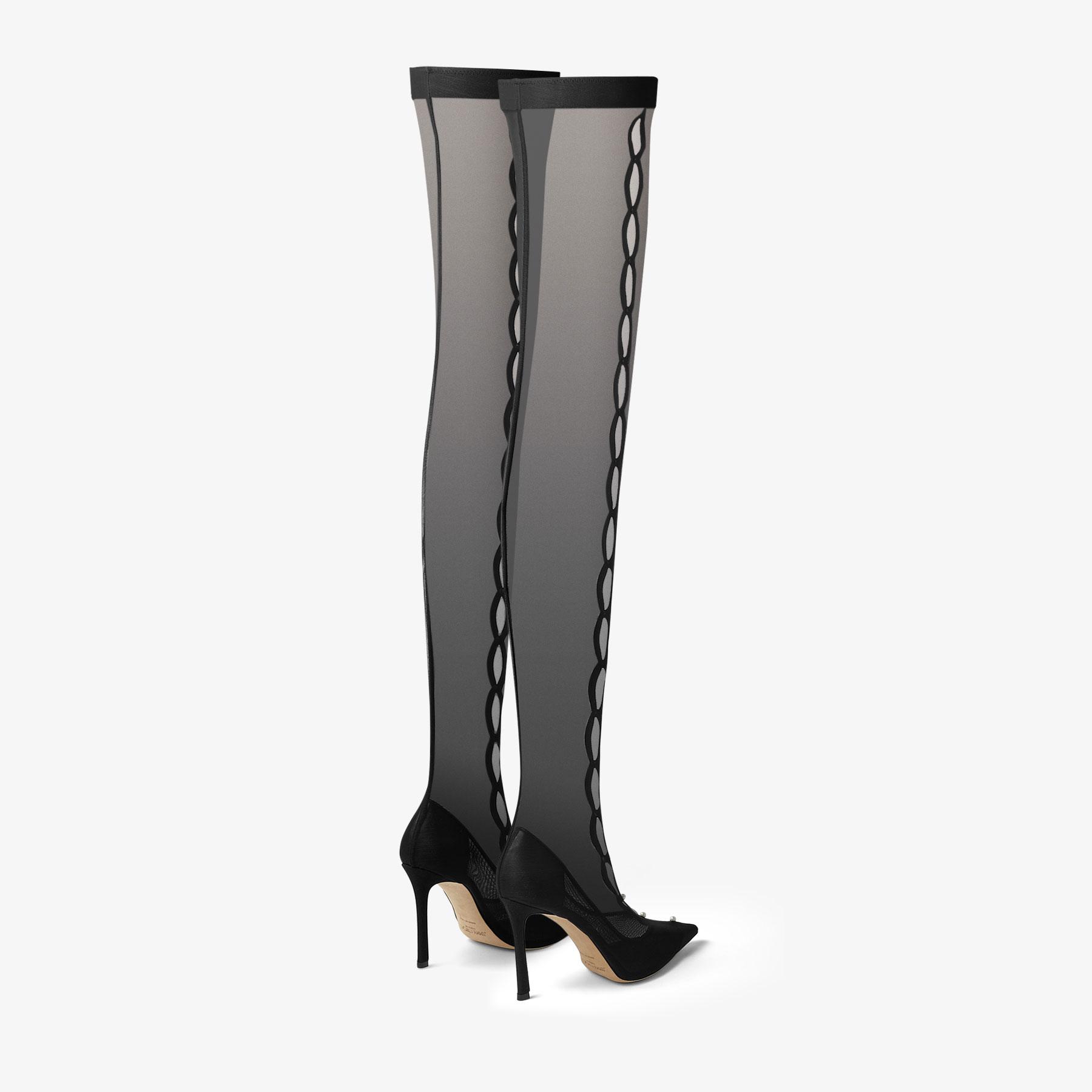 Jimmy Choo Psyche Over The Knee 95 in Black | Lyst Jimmy Choo Psyche Over The Knee 95 in Black | Lyst