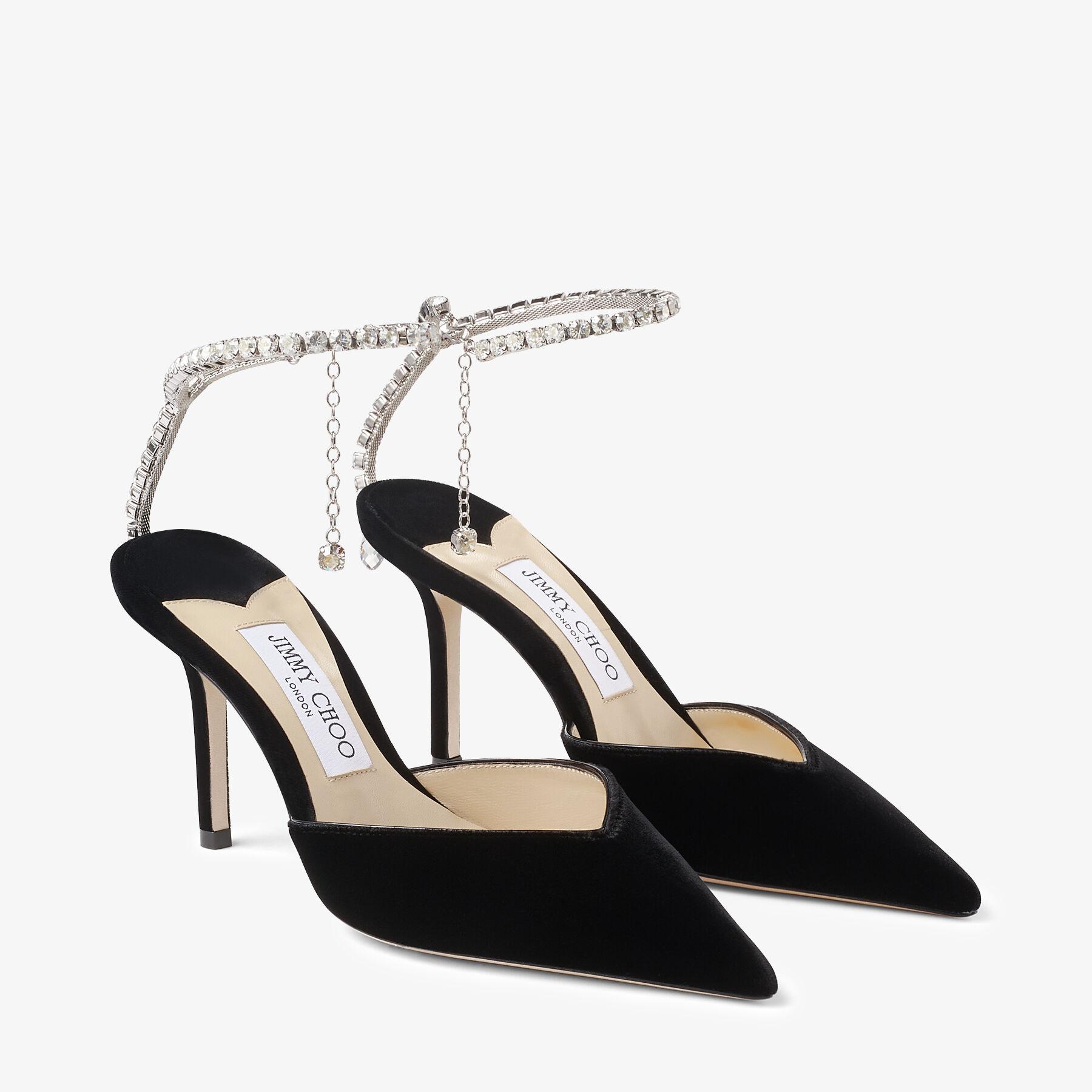 Jimmy Choo Saeda 85 in Black | Lyst
