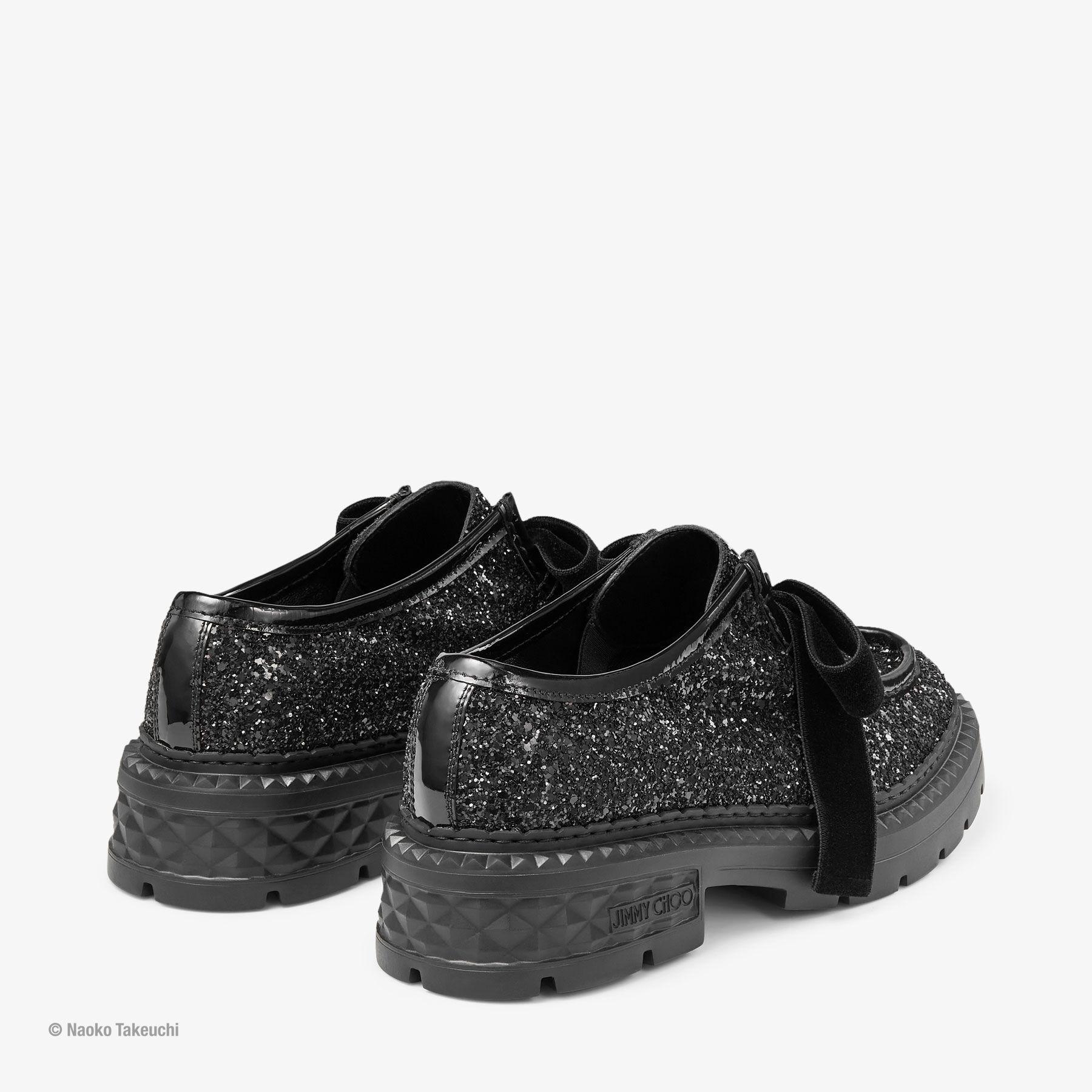 Jimmy Choo Luna Marlow Moccasin in Black | Lyst