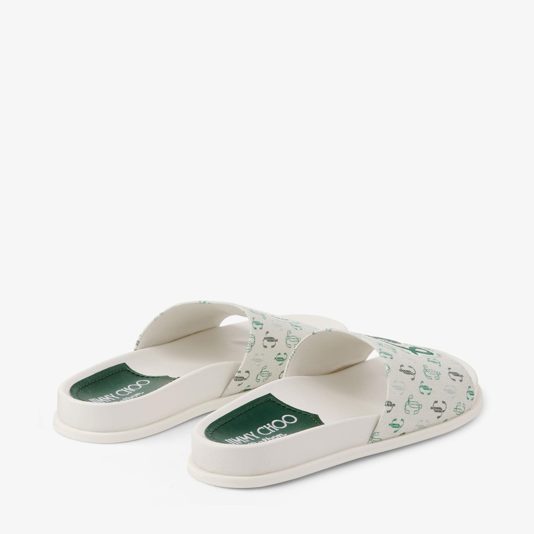 Jimmy Choo Malbon 2.0 Slide F in White | Lyst