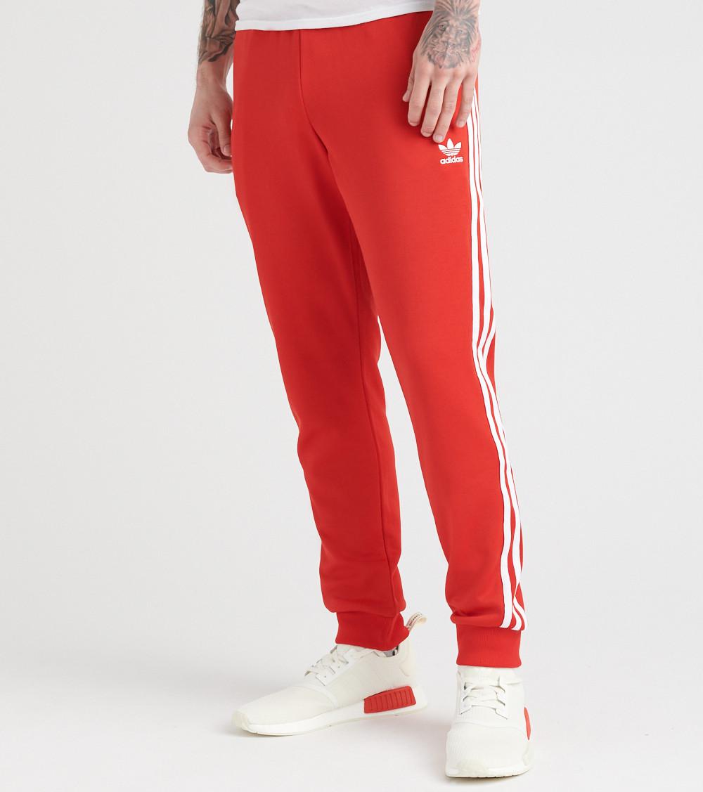 adidas red sst track pants