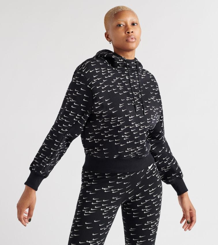 nike all over print swoosh crew sweatshirt